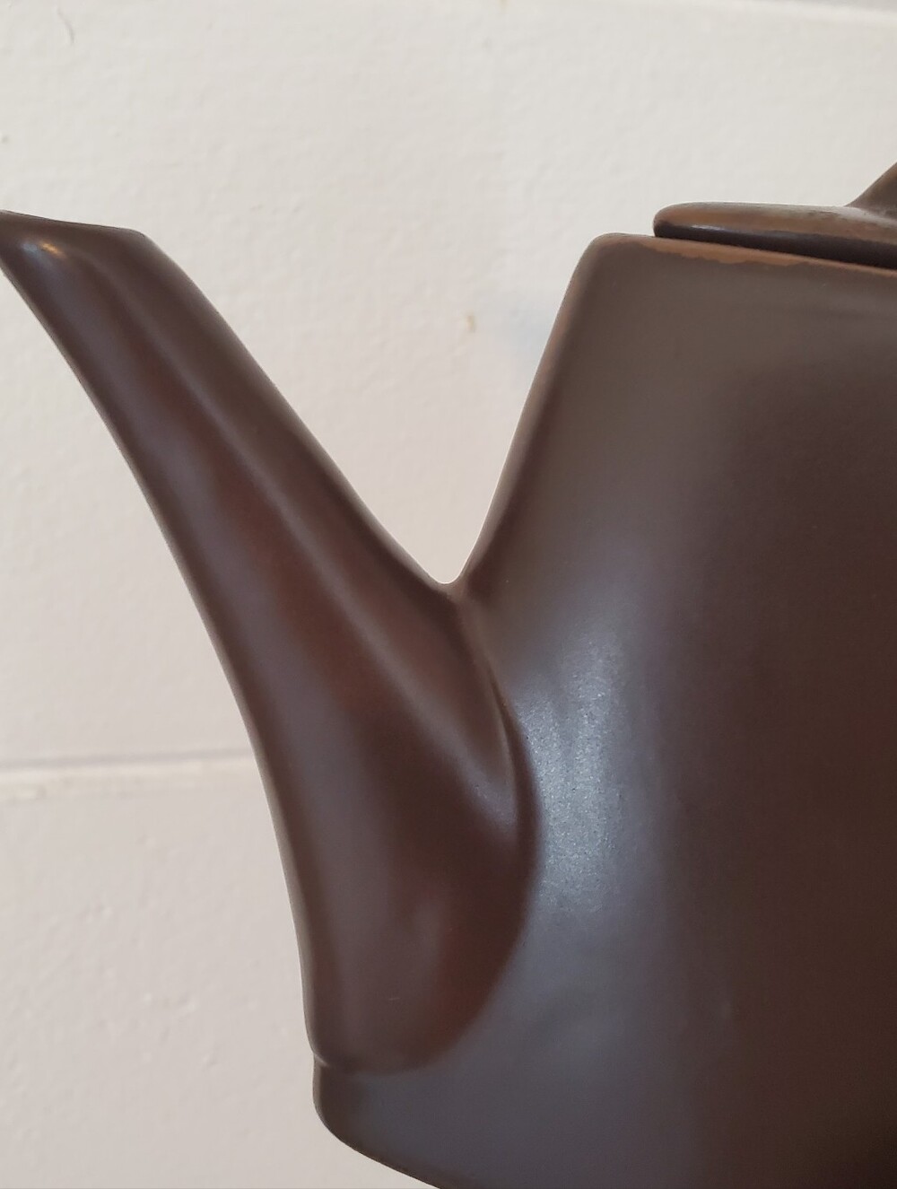 Brown Ceramic Triangle Teapot Modern Design With Lid‎ - Picture 8 of 16